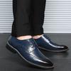 Men Oxford Genuine Leather Dress Shoes Formal Business Shoes Lace Up Flats Male Casual Shoes