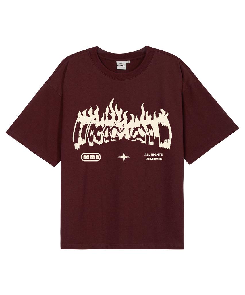 PRIMATE [Cool Cotton] Pyro Oversized Short Sleeve T-Shirt 8 Colors (Type A)