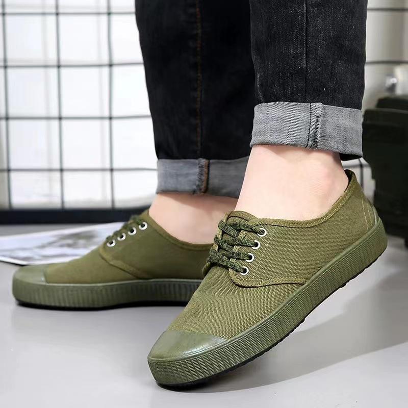 

Обувь Jiefang мужская обувь износостойкая обувь для трудовой защиты тренировочная обувь обувь для работы в поле парусиновая обувь альпинистская обувь нескользящая Green; 45