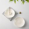 Minimalist Pure White Ceramic Incense Stick Holder - Zen Tea Ceremony Stand & Indoor Ornament