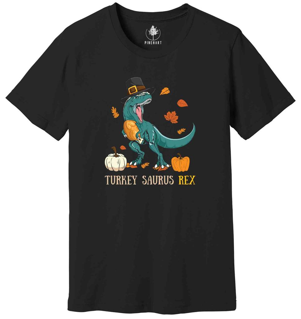 Thanksgiving Turkey Saurus Rex Dinosaur T-shirt