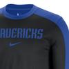 Nike X NBA Dallas Mavericks Colorblock Pregame Fashionable Letter Long Sleeve T-Shirt Unisex Tops Black FV1635-480