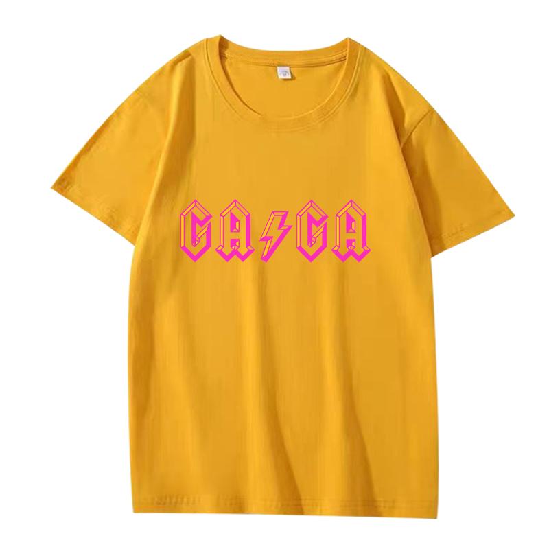 LADY GAGA Graphic T Shirt 2025 New Men ’s Women Oversized 100% Cotton Streetwear Fashion Short Sleeve Summer Print Unisex Tops