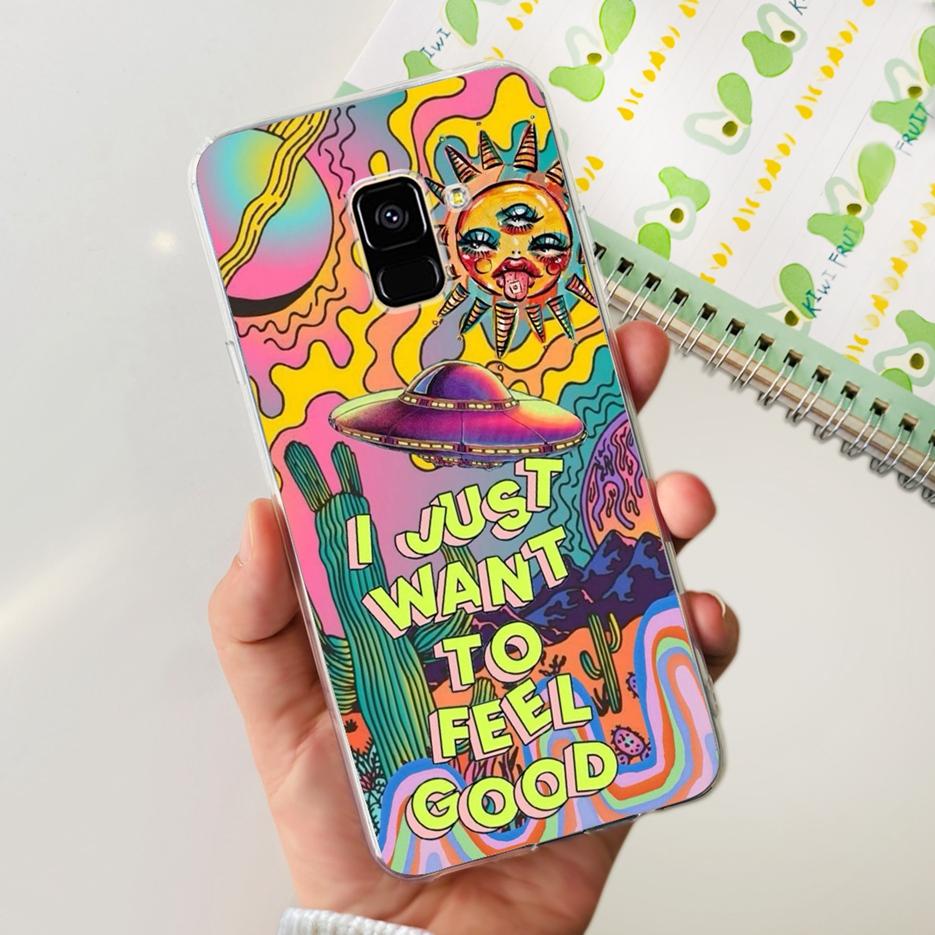 For Samsung Galaxy A8 2018 Case SM-A530F New Fashion Painted Cover Soft Silicone Phone Case For Samsung A8 Plus A8+ A730F Bumper
