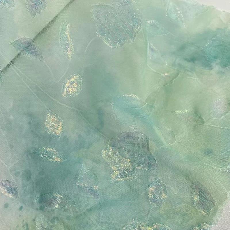 Szyfonowa tkanina z nadrukiem róż, retro damska sukienka, koszula, szycie DIY, kolorowa tkanina żakardowa, tkaniny na sukienki lolita do szycia, tiul