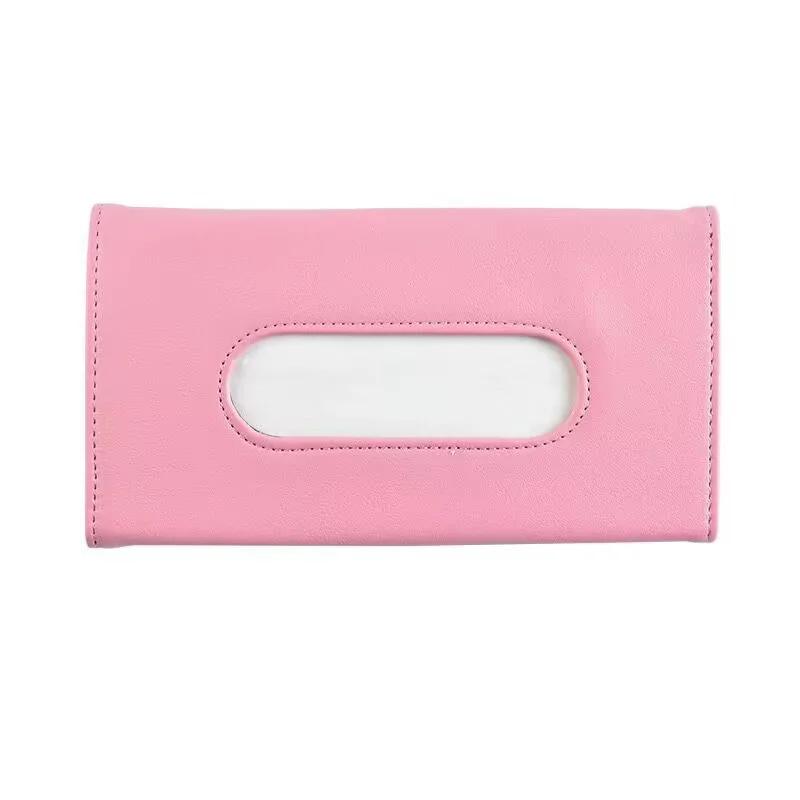 

1 pc Creative car sunshade tissue bag car leather tissue box sunroof hanging seat car tissue box