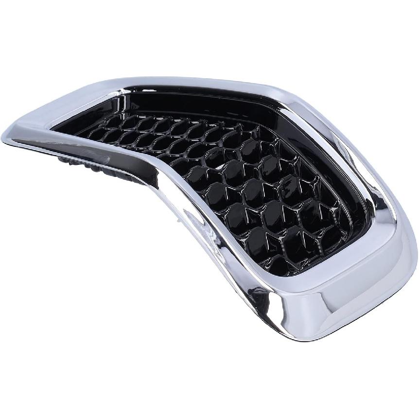 Front Grille Insert, 7pcs ABS Front Grille Inserts Grill Guard Trim Accessory Fit for Cherokee 2014-2018(Chrome Frame)