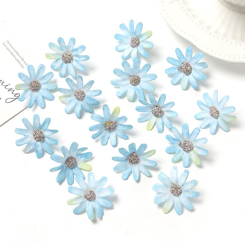 30/50Pieces 3cm Silk Rose Artificial Flowers Heads Fake Flowers for Home Decor Room Wedding Decoration DIY Garland Accessories