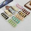 Exaggerated Style Color Smudged Resin Bracelet Bracelet Fashion Acrylic Splicing Elastic Bracelet
