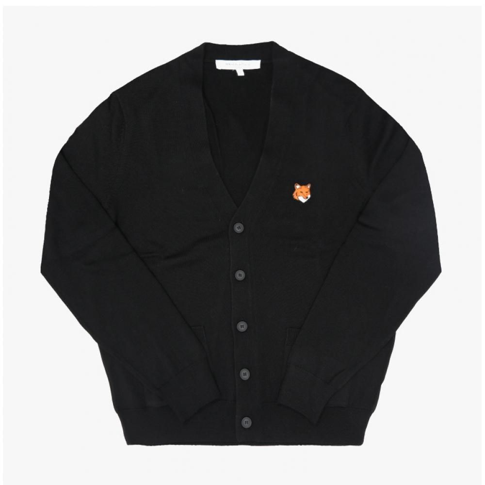 MaiSon KitSune Men S V Neck Cardigan Fox Head Patch Pm00501kt1181