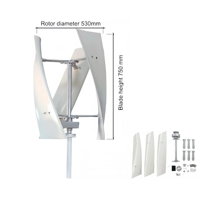12V 24V 100W Vertical Axis Wind Turbine  Magnetic Levitation Wind Turbine Micro Wind Start Strong Wind Resistance 100 W