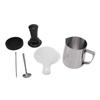 21PCS Kaffee Tamper Set Edelstahl Aufschäumen Krug Tamper Matte Kaffee Rührer Kaffee Schablonen