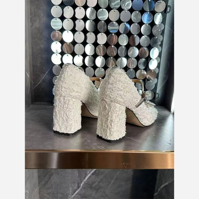 Shoes Women's Wedding Artifact Winter Heightening High Heels Bridesmaid Shoes Bridal Shoes Main Wedding Shoes Winter Mary Jane