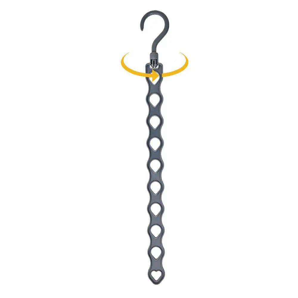 

Space Saver Clothes Hangers Pants Storage Hangers For Closet Vertical 10-Hole Design Space Saving Heavy Duty Closet Clothes серый