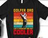 Golfer Dad Retro Golf Shirt, Father's Day Gift