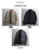 Men's High-Quality Down Cotton Baseball Collar Cardigan Solid Color Jacket
