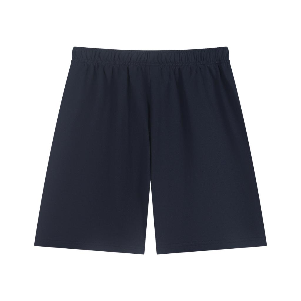 NH01 Herren Sportshorts, Elastischer Bund, Lässige Fitnessshorts, Schwarze Baumwolle Trainings- & Streetwear-Hose