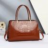 Women'S Handbag Classic Crocodile Pattern Shoulder Bag High-Quality Casual Crossbody Bag Fashionable and Versatile Women'S Bag
