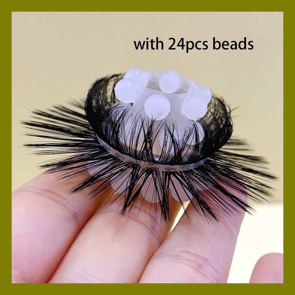 Silicone Beaded Cock Ring with Faux Fur Fringed Textured Delay Ring for Men Adult Sex Toys Couples Penis Ring