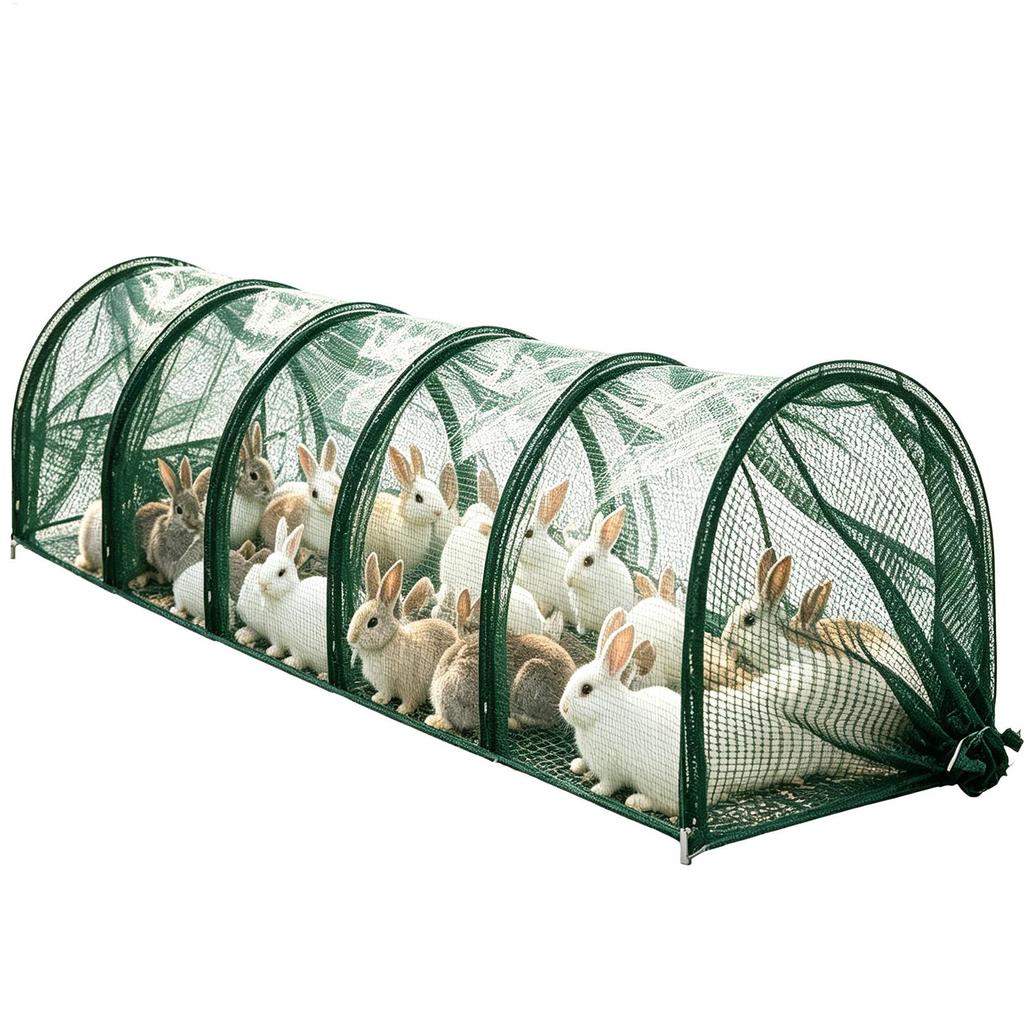 Collapsibles Mesh Tunnel UV Protection Bird & Insect Barrier for Backyard Farms & Greenhouses Tunnel for Chicken Ducks Geese