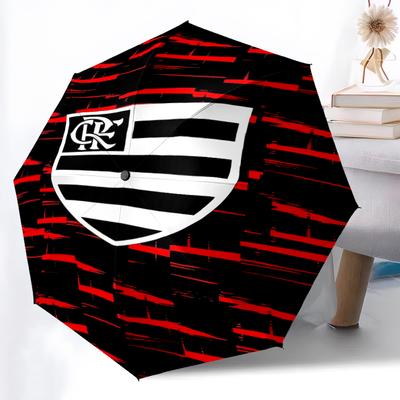 1pc Sturdy 8-Bone Auto Umbrella, Rangers FC Umbrella, Digital Printed, Foldable Umbrella for On-the-Go Outdoor Use