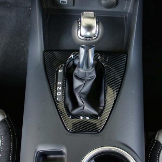 Carbon Fiber Gear Shift Bezel Panel Cover For Mustang 24+ Automatic Accessories