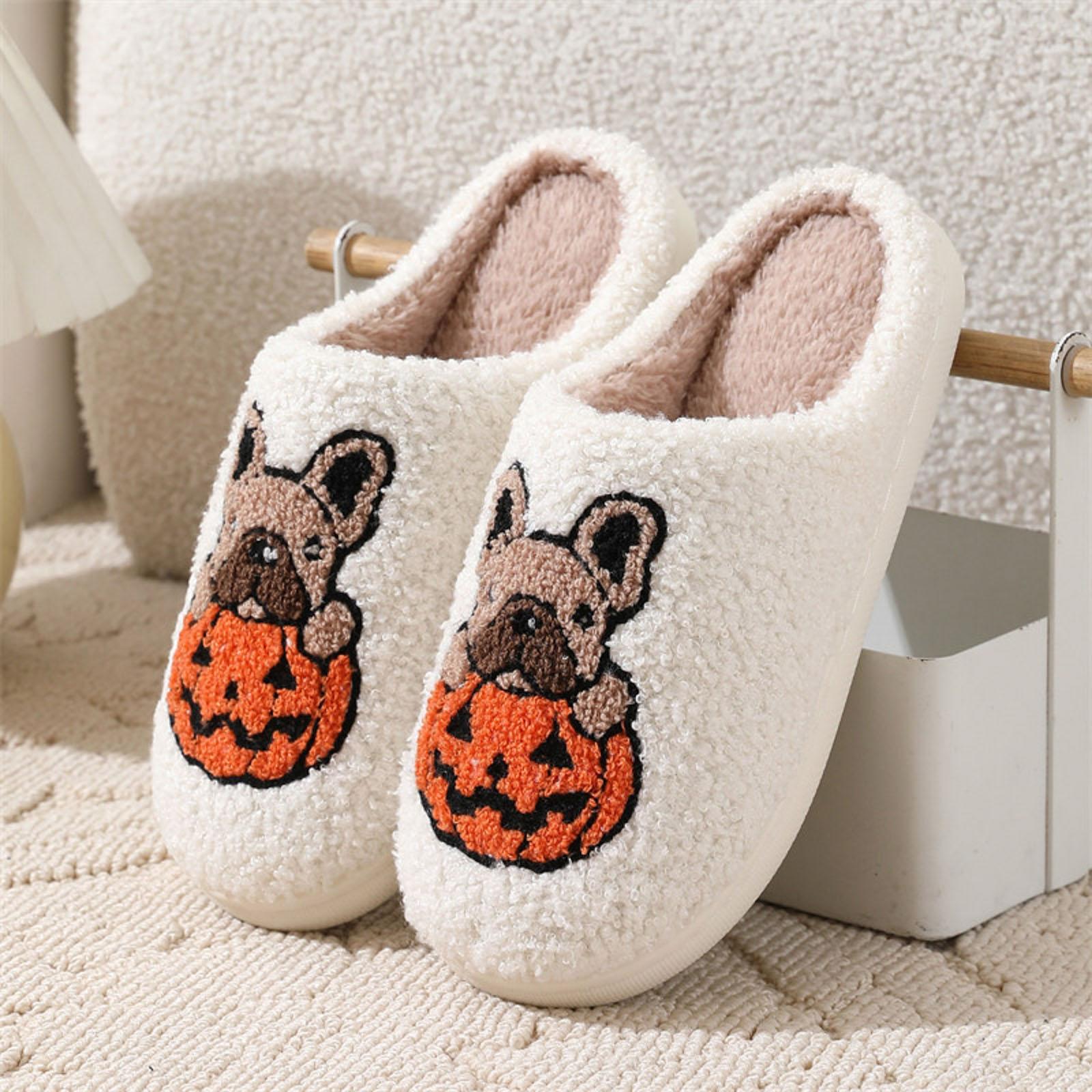 

Halloween Women s Cotton Slippers Fashionable And Casual Closed Toe Slippers For Home Outdoor Wear Tall Slipper Boots for Women 36