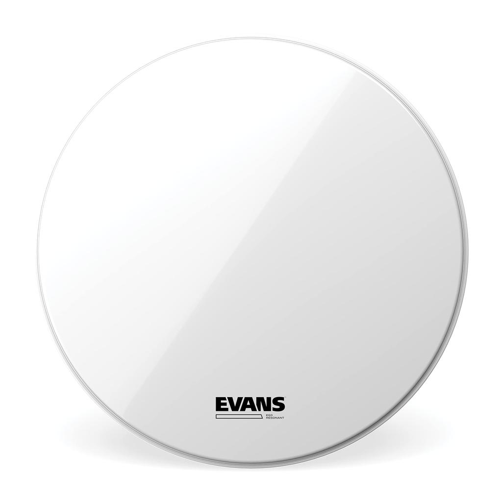 EVANS Evans Basstrommehode EQ3 Resonant White No Sound Hole EQ3 Tom Hoop Resonant White No Port 10mil 16 tommer TT16RSW-NP / - (7,5 mil + ring) []