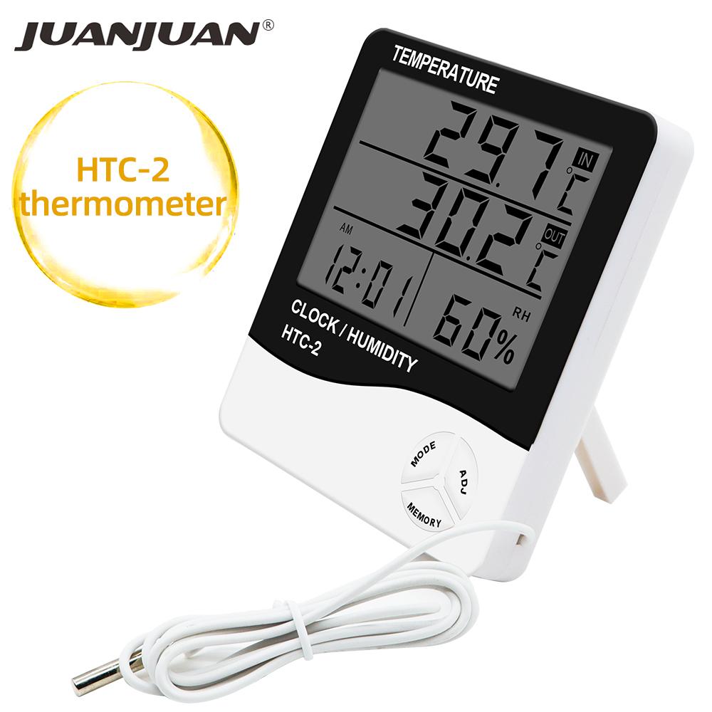 Multi-functional Weather Station Clock Thermometer Hygrometer Calendar Digital LCD Display Temperature and  Humidity Meter
