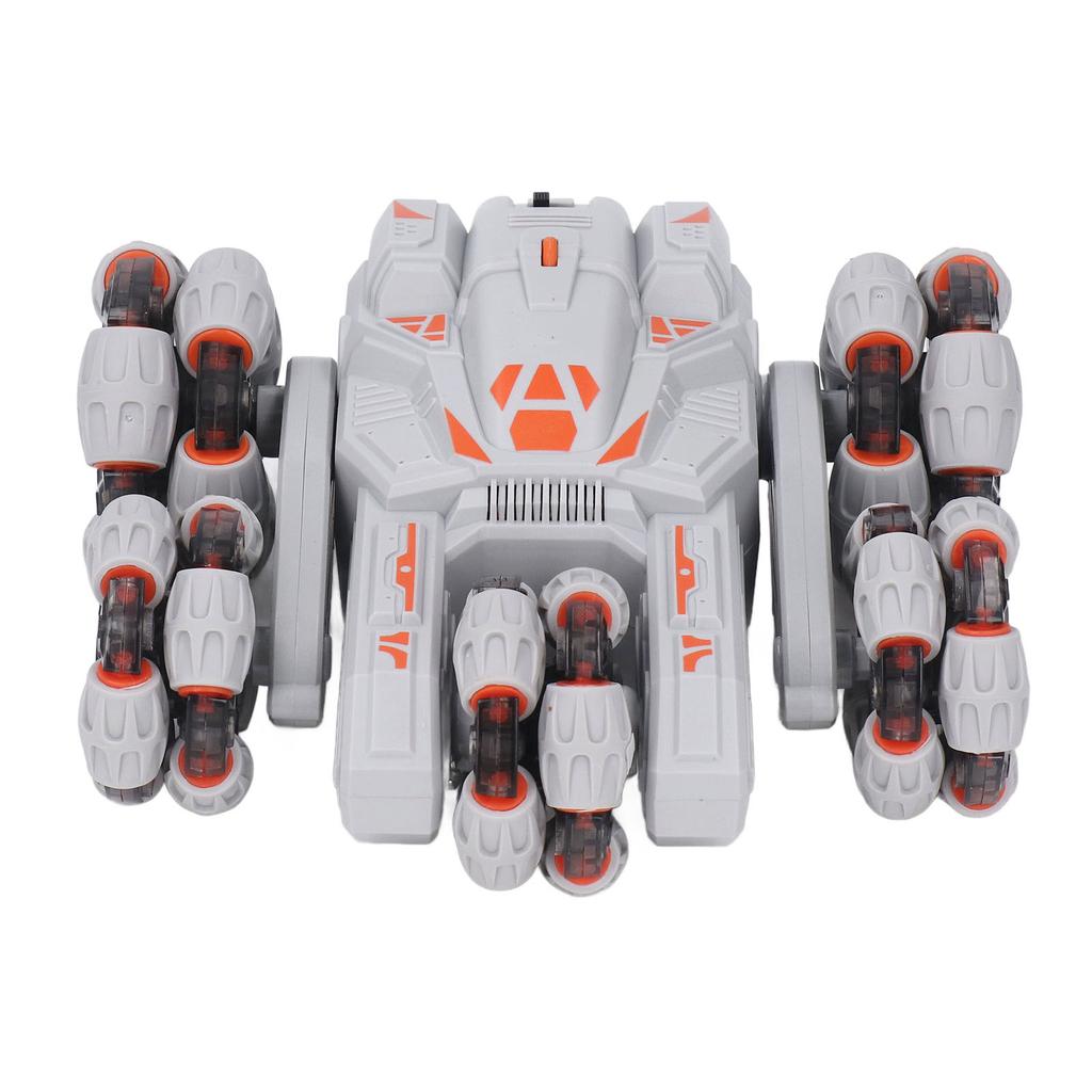 2.4Ghz RC Stunt Car Gesture Sensing 360 degrees  Turning Lighting 5 Wheels Remote Control Vehicle Toy Grey