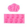 Stampo in silicone a forma di fungo per fondente e argilla Decorazioni per torte da favola