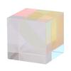 SiX Sided Bright Light Combine Cube Prism Stained Glass Beam Splitting Prism(1.5*1.5*1.5cm)