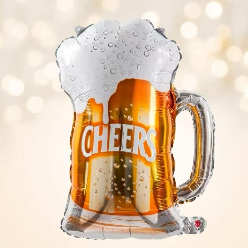 5pcs 14inch Mini Happy Birthday Wine Foil Balloon For Birthday Party Decor