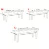 1Pc Anti-Dust Bench Cover Slipcovers - Removable Washable Dining Room Bedroom Kitchen Bench Protector