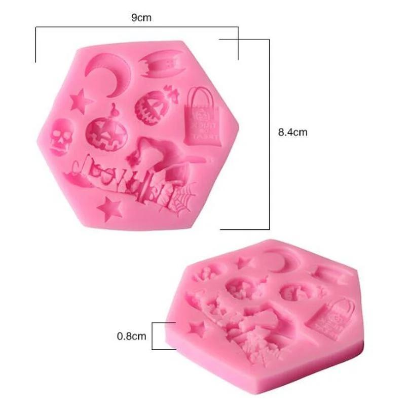 Halloween Pumpkin - Style Liquid Silicone Mold Fondant Cookie Cake Sugar Craft Plunger Cutter Mold Tool