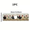1 pièce Poulets Colorés Tapis Absorbant pour Robinet, Tapis de Drainage, Évier de Cuisine, Tapis de Drainage pour Plan de Travail, Lavabo en Terre de Diatomées, Tapis Découpable à Séchage Rapide