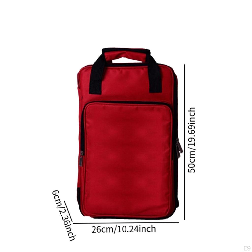 Drum Sticks Bag Drumstick Holder Portable with Handles Large Capacity Oxford Cloth