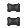 Car Neck Pillow PU Leather Ergonomic Headrest Support Cushion Filled Fiber Comfort Relief Universal Fit Cervical Anti Slip