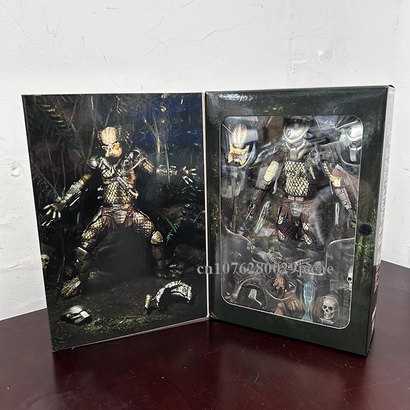 Figura de Acción Depredador Cazador de la Jungla Alienígena Muñeca Modelo Aliens vs Depredador Estatua para Estantería Juguetes Articulados Móviles Regalo para Niños