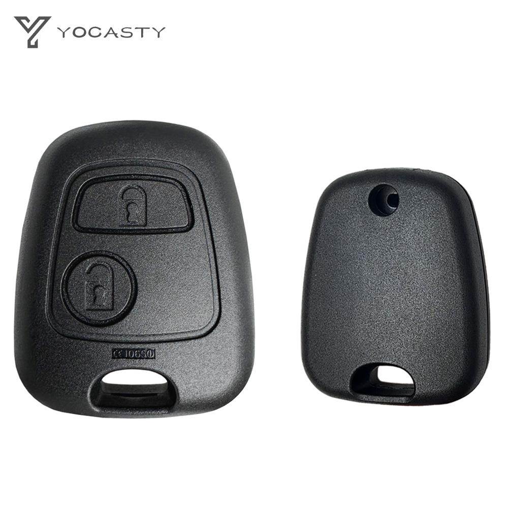 Yocasty Replacement 2 Buttons Car Key Shell Case Box For Peugeot 206 207 307 408 607 For Citroen C1 C2 C3 C4 For Xsara Picasso