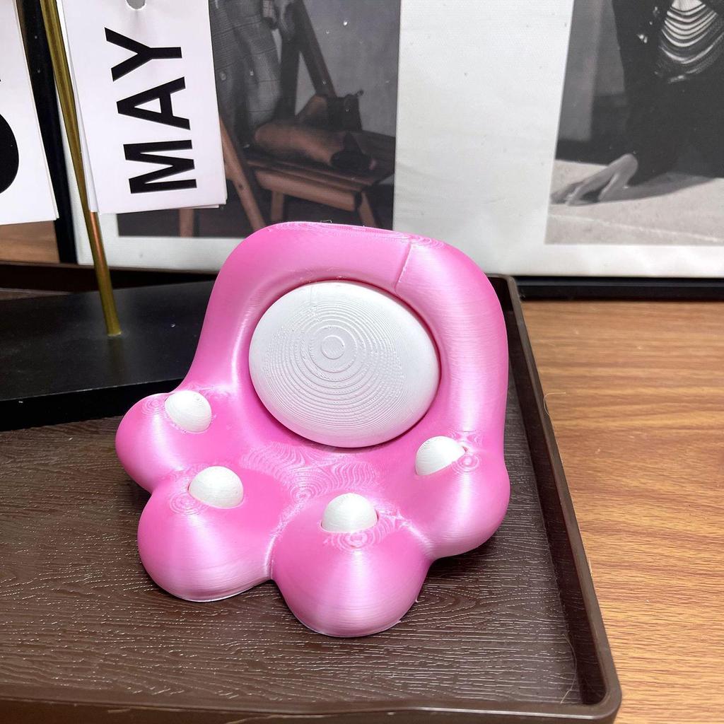 Cat Paw Phone Holder: 3D Printed, Dual Use, Cute Stand for Vertical/Horizontal Viewing - Perfect for Binge-Watching