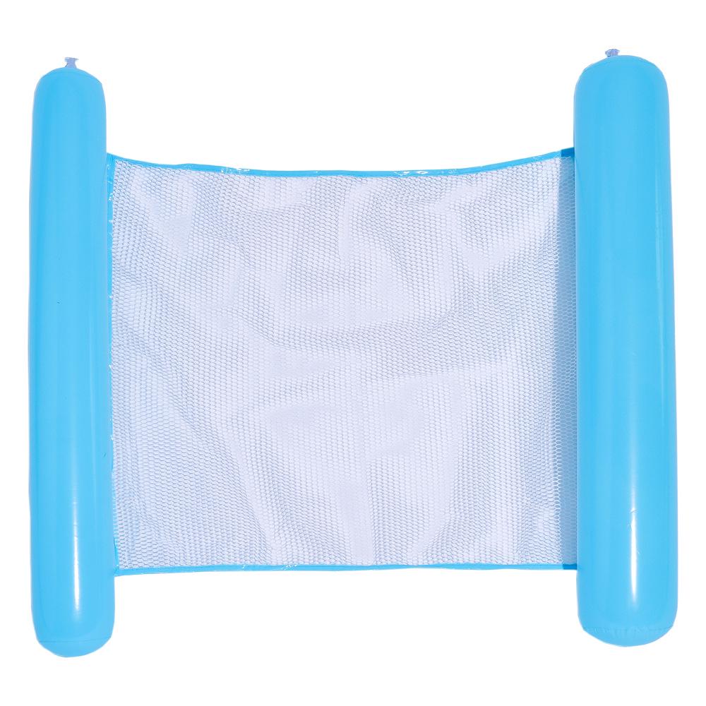 Inflatable Dual-Use Hammock Chair: Foldable Floating Lounge with Net and Backrest