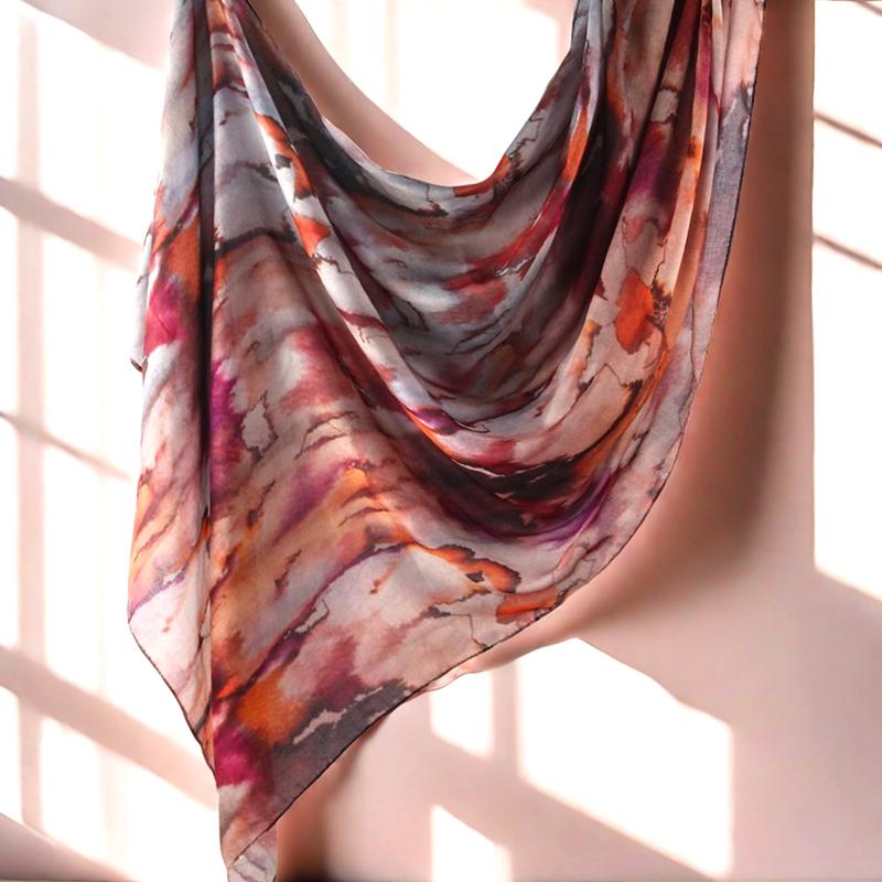 Femei Hijab Eșarfă Elegantă pentru Cap Protecție Solară Eșarfă Design Floral Eșarfă Musulmană Moale și Respirabilă 80x180cm