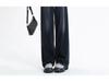 Dark Blue High-Waisted Wide-Leg Jeans for Women - Autumn/Winter 2025 Retro Casual Straight Floor-Length Pants