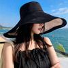 Foldable Fisherman Hat Double-Sided Sun Hat Casual Women's Beach Hat  Travel