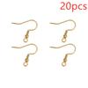 20pcs Never Fade Stainless Steel Earrings Hooks Clasps Bulk PVD Anti Allergy Earring Making Supplies For Diy Jewelry Findings