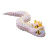 10" 3D Printed Snake Toy Movable Articulated Lion Dance Snake Figurine Flexible Animal Fidget Toy for Kids Collectors Home Office Executive Desk Decor