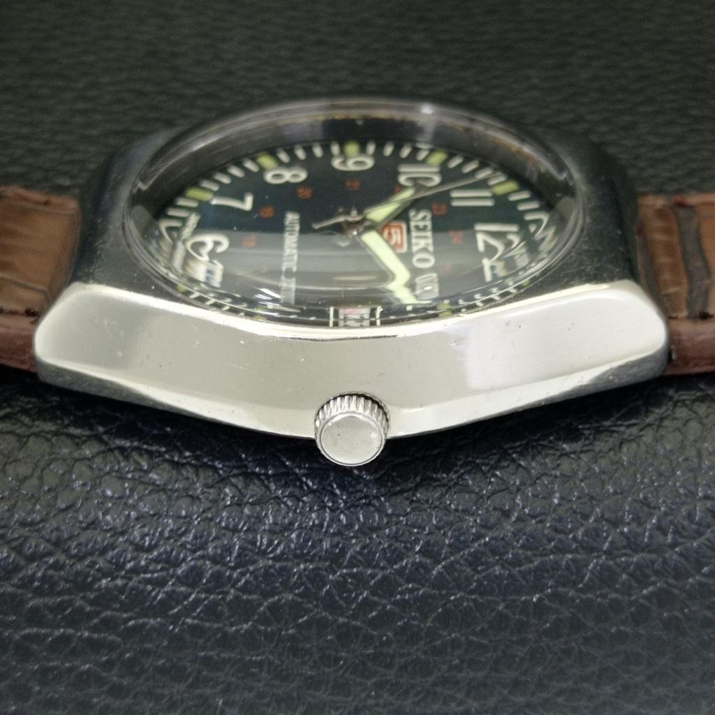 AUTOMATIC 6309A VINTAGE SEIKO 5 JAPAN MENS BLUE COLOR DIAL WATCH A701569-5