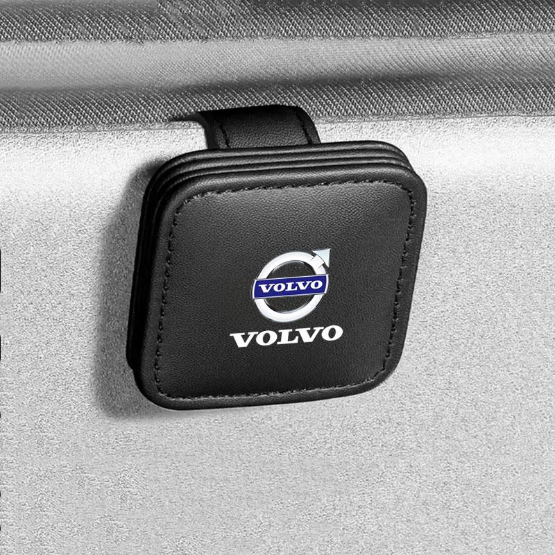 Sonnenbrillenhalter Auto Sonnenblenden Magnetischer Leder Sonnenbrillenclip Ticketclip Für Volvo S60 S90 XC40 XC60 V90 S40 S80L Zubehör