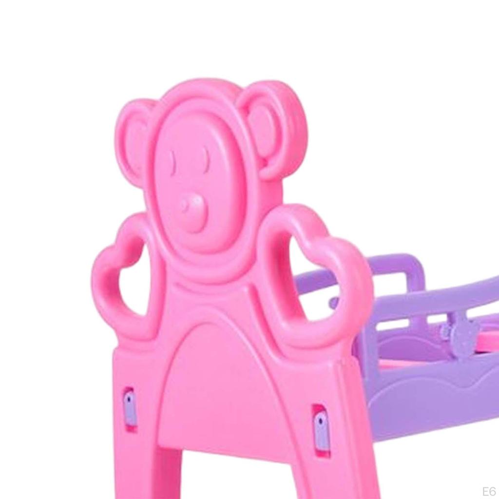 Assembly Dollhouse Bed Accessories Miniature Models Cute Cradle Unpainted